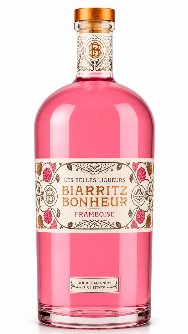 Biarritz Bonheur - Liqueur de Framboise 2,5L